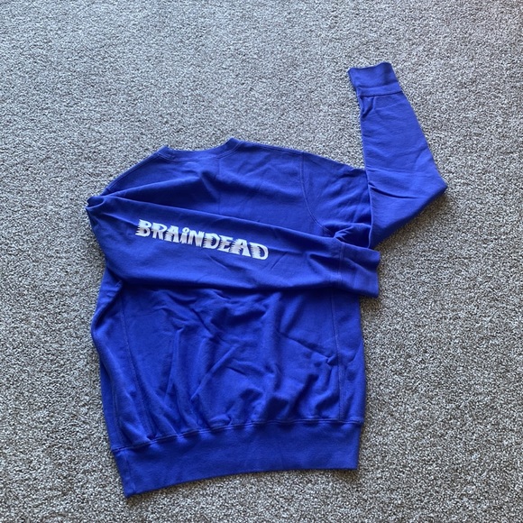 NWOT Brain Dead Crew Neck Cotton Sweatshirt - Picture 6 of 7